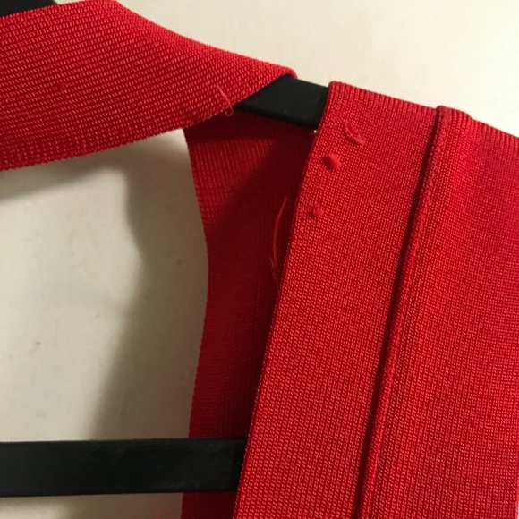 4/$25 Sale Women’s red bandage mini dress XS - Picture 5 of 6